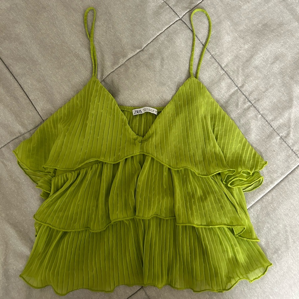 Zara Flowy Layered Top